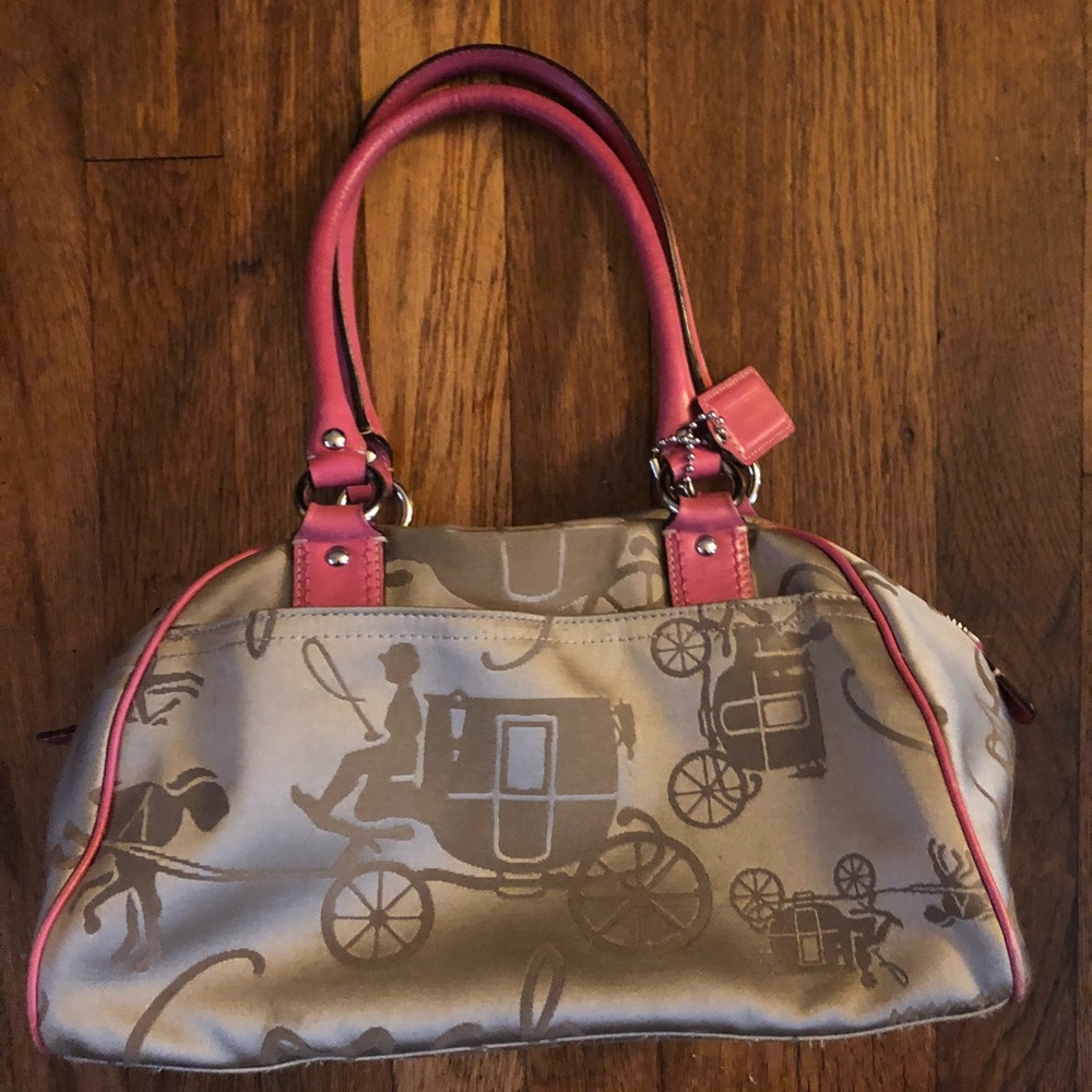 🖤Coach Horse and carriage satchel RARE